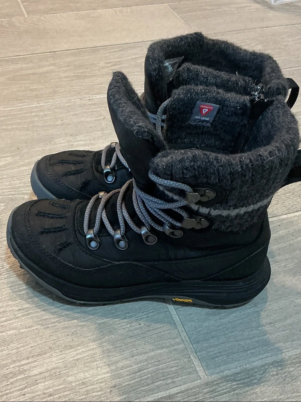 Merrell Siren 4 Thermo Women's Black Winter Waterproof Boots Sz 5 J037410 Vibram